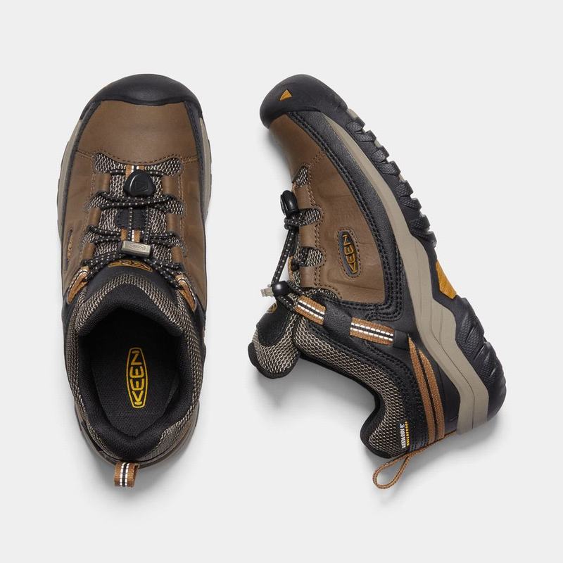 Keen Targhee Waterproof - Çocuk Trekking Ayakkabısı - Kahverengi/Siyah - Türkiye (172345KMP)